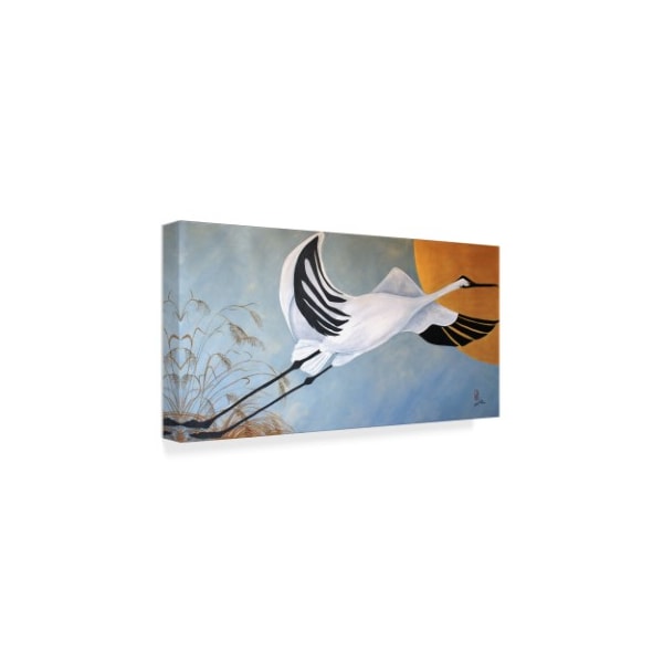 Jan Panico 'Stork' Canvas Art,16x32